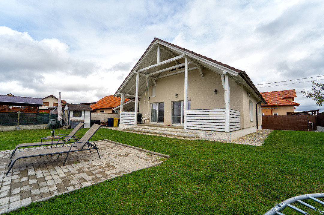 Casa single pe un singur nivel in Cristian, confort și eleganță la superlativ