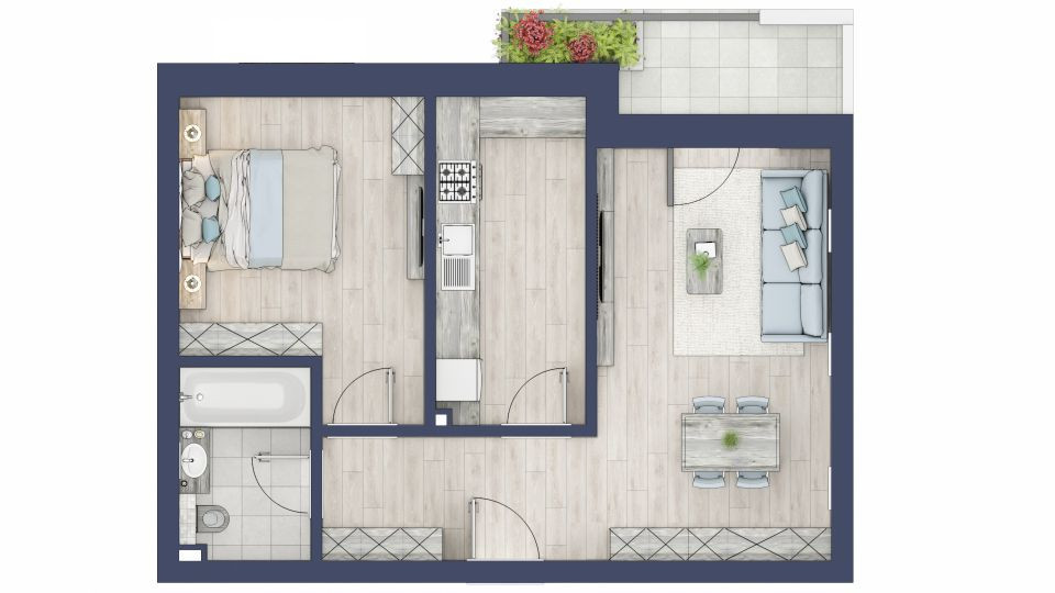 Apartament 2 camere - Nou - Decomandat - Zona Vest
