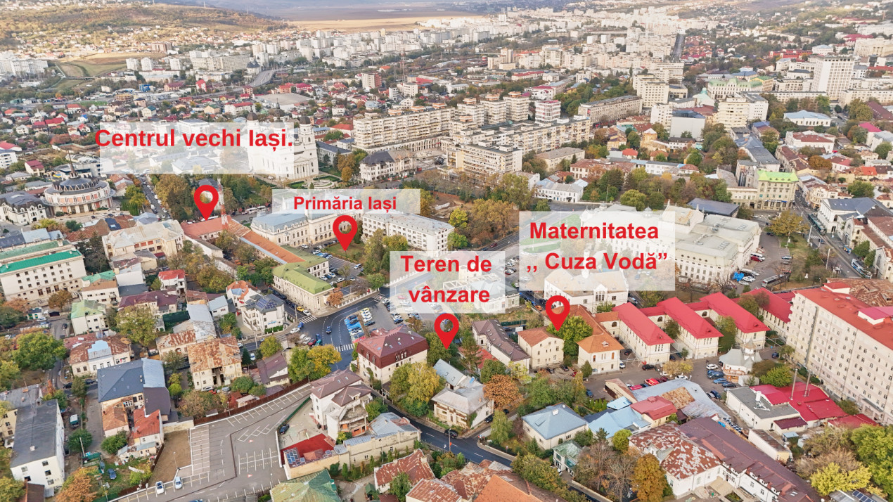 Teren în centrul Iasului, langa Hotel Eden
