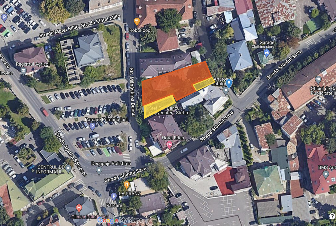Teren în centrul Iasului, langa Hotel Eden