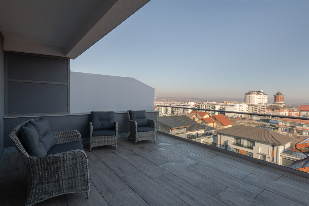 Apartament 3 camere cu terasă panoramică, parcare – Sophia Residence, Buna Ziua