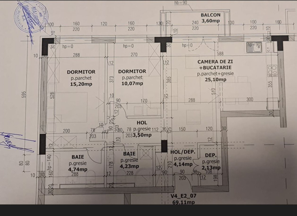 Apartament decomandat, 3 camere, modern – Tractorul