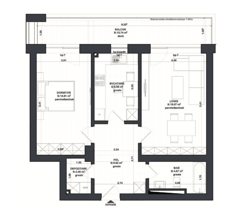 Apartament 2 camere la Kudo Apartments – Lux în Inima Brașovului