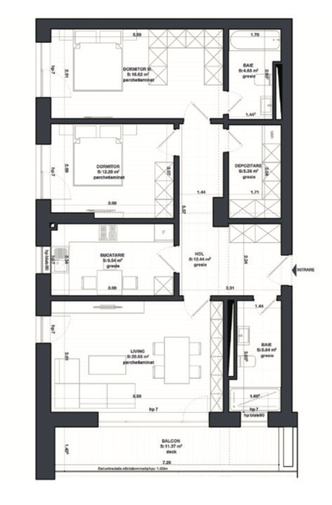 Apartament 3 camere la Kudo Apartments – Lux în Inima Brașovului