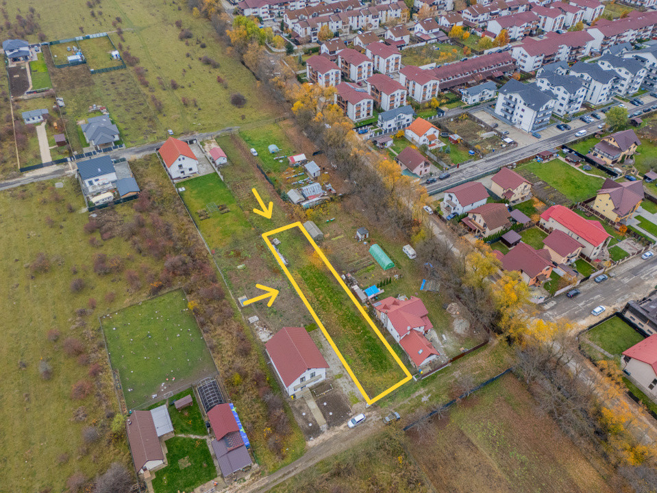 Teren intravilan Sânpetru, 1039 mp, str. Mărului – Comision 0%
