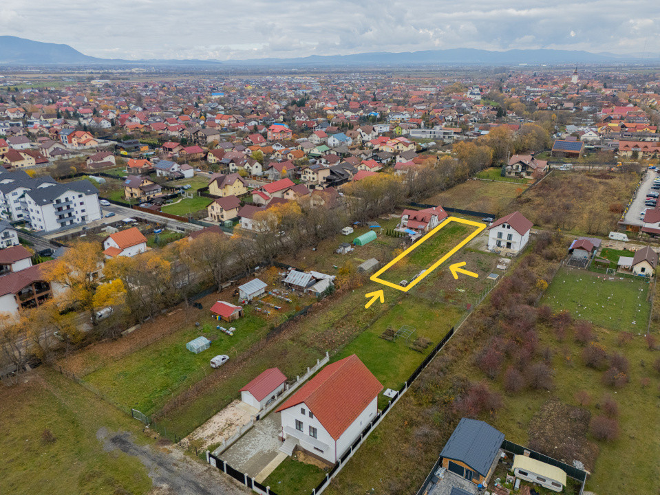 Teren intravilan Sânpetru, 1039 mp, str. Mărului – Comision 0%