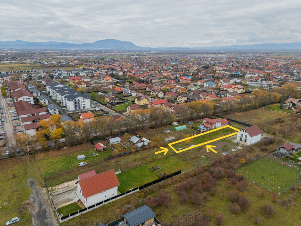 Teren intravilan Sânpetru, 1039 mp, str. Mărului – Comision 0%