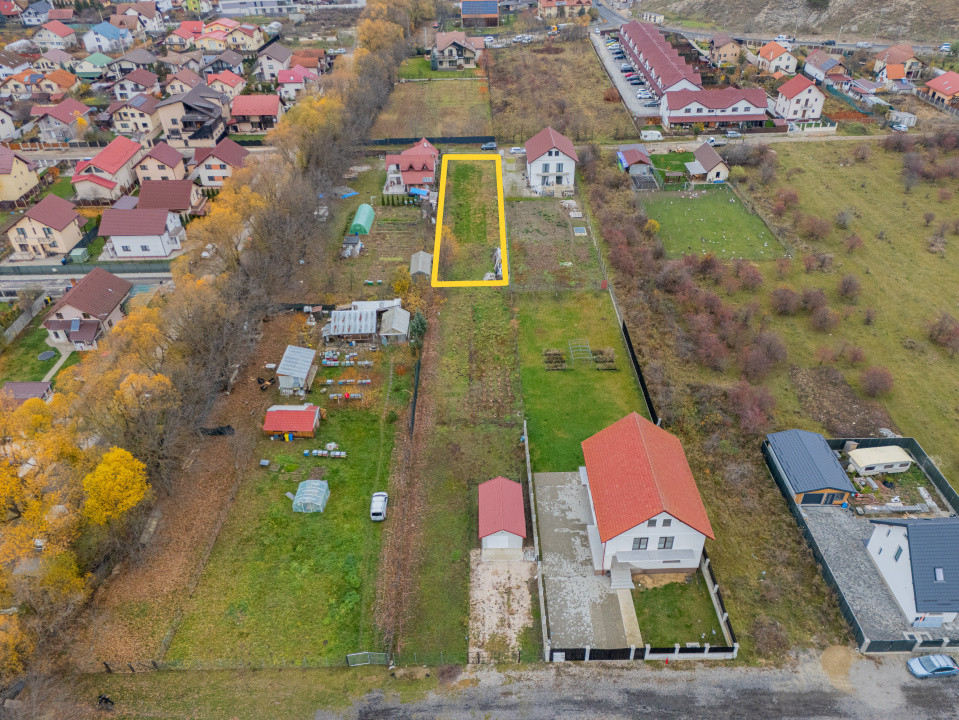 Teren intravilan Sânpetru, 1039 mp, str. Mărului – Comision 0%