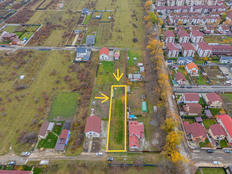 Teren intravilan Sânpetru, 1039 mp, str. Mărului – Comision 0%
