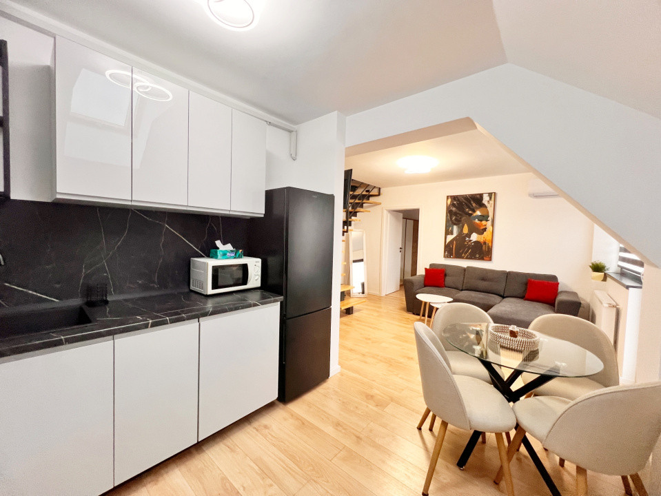 Ap. modern cu 3 cam. complet mobilat si utilat+loc de parcare-Kaufland