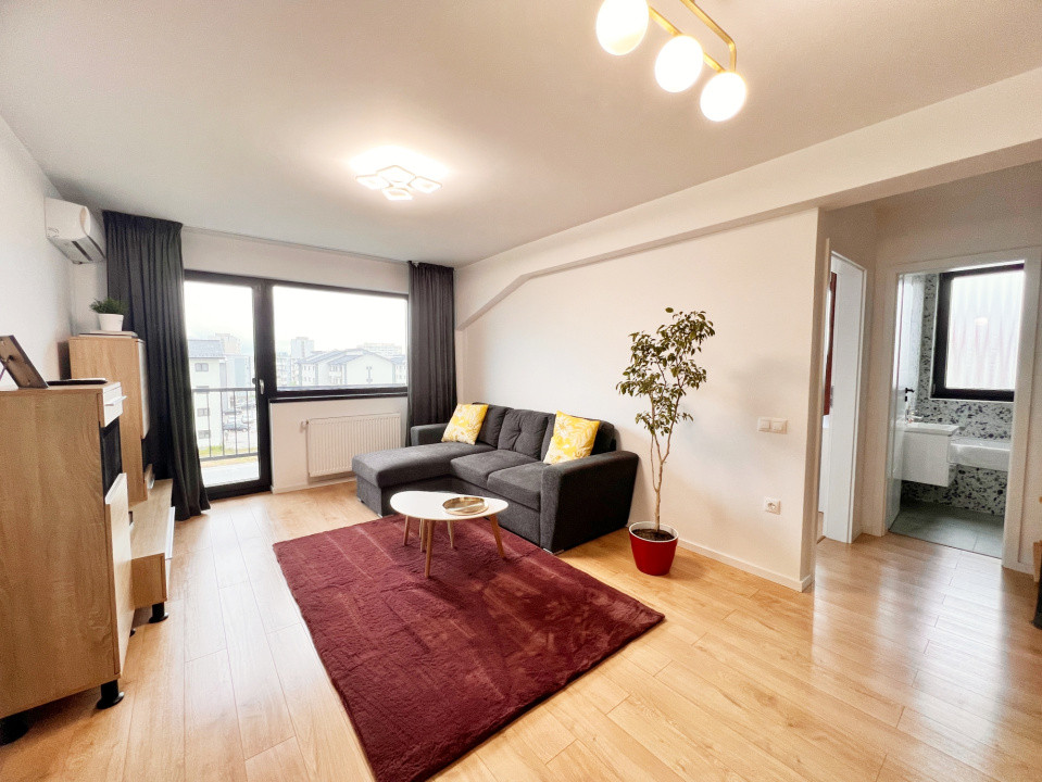 Ap. modern cu 3 cam. complet mobilat și utilat, două băi+loc de parcare