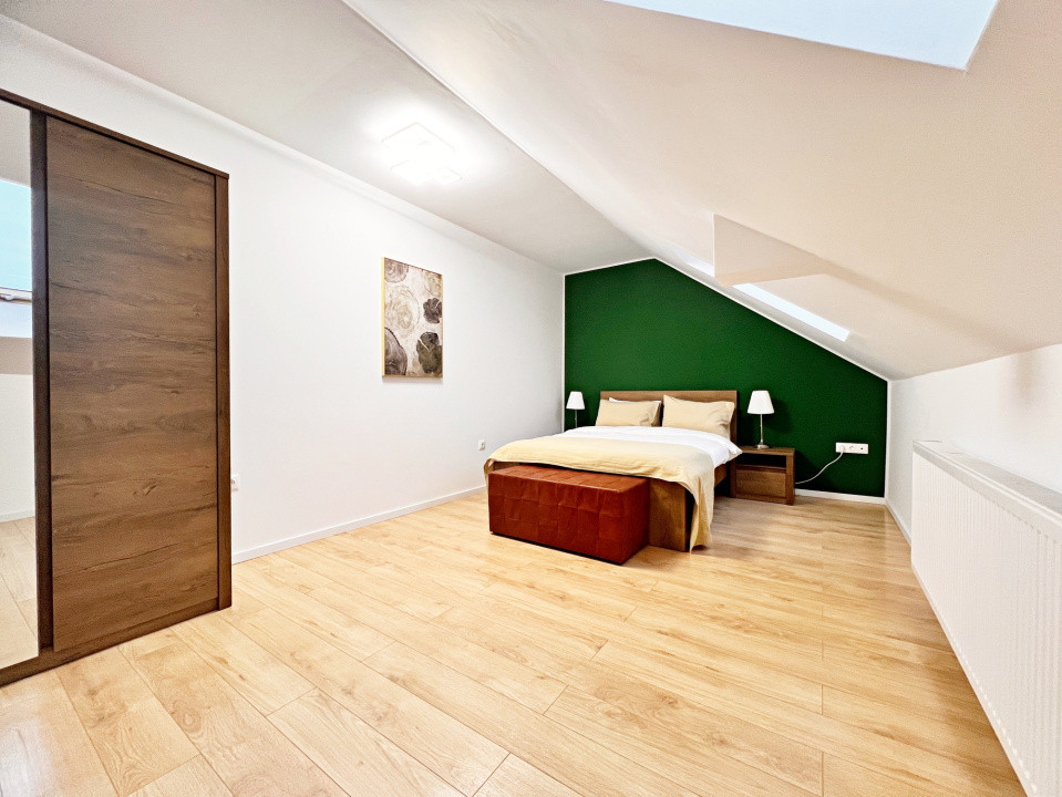 Ap. modern cu 3 cam. complet mobilat și utilat, două băi+loc de parcare