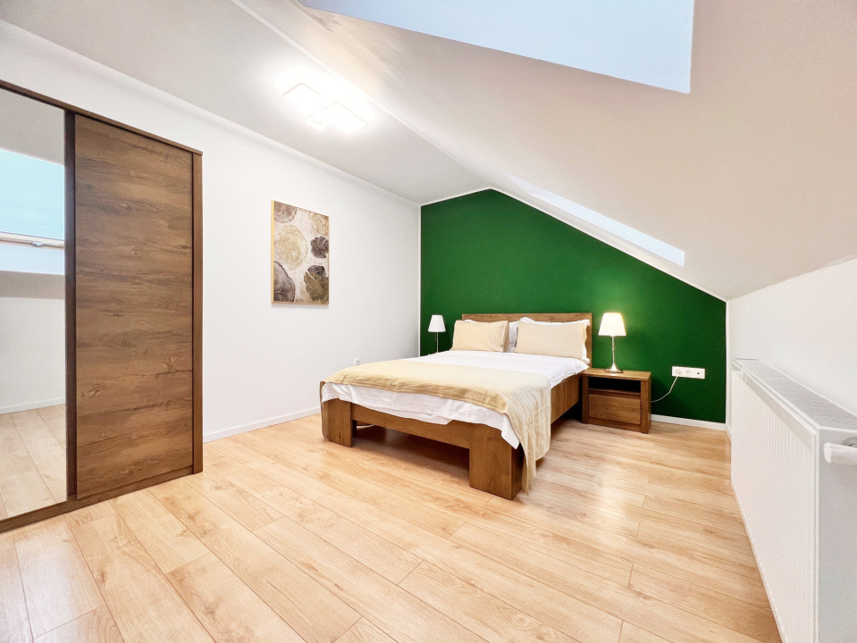 Apart. 3 cam. coplet mobilat, două băi, balcon, lift, parcare-Kaufland Hipodrom