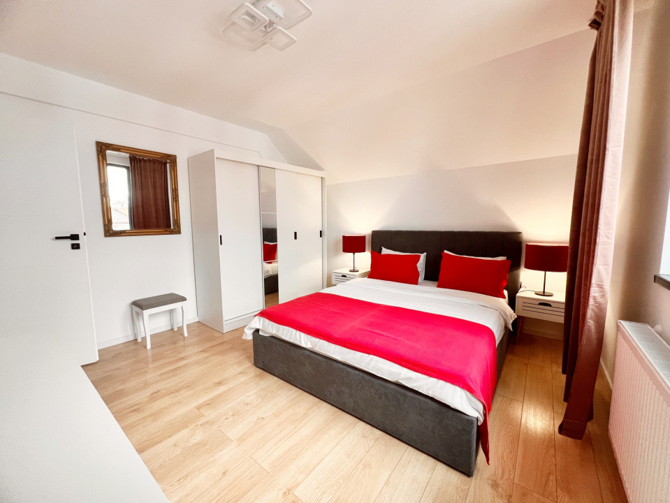 Apart. 3 cam. coplet mobilat, două băi, balcon, lift, parcare-Kaufland Hipodrom