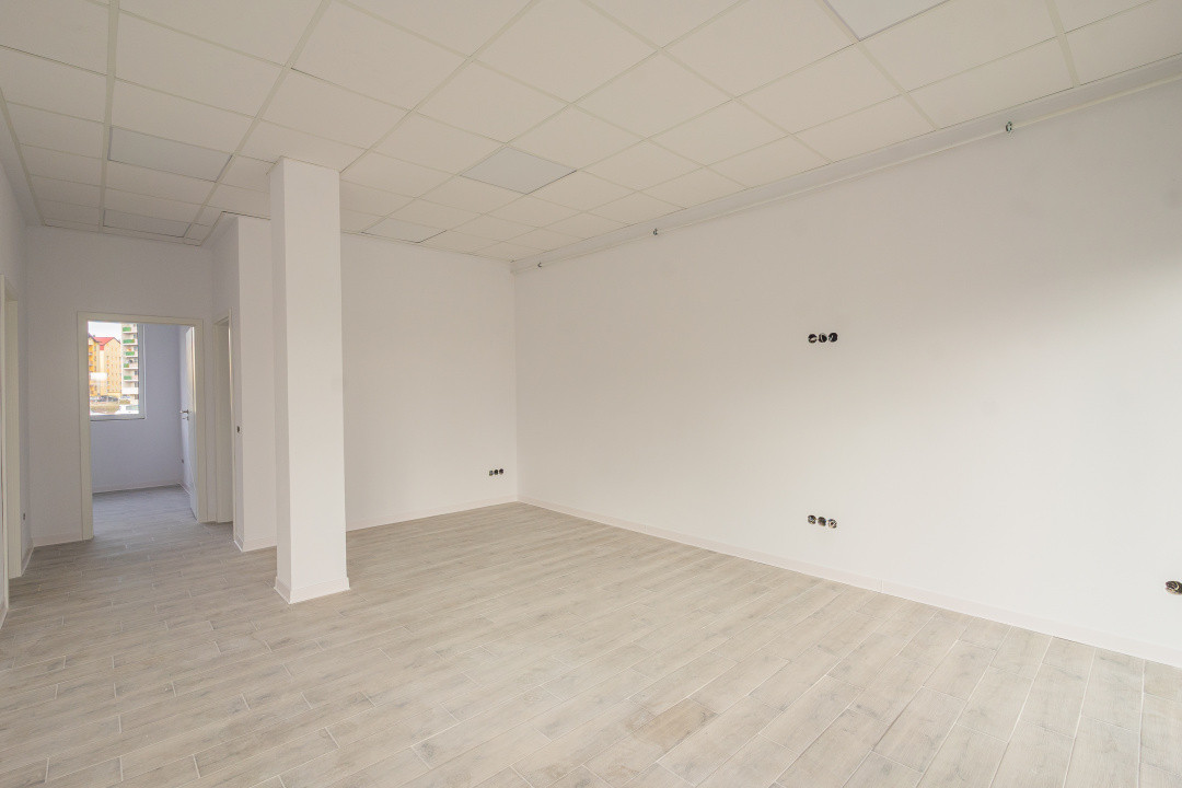 Spațiu comercial parter finisat, 3 incaperi, vitrina, parcare Dna.Stanca-Dedeman