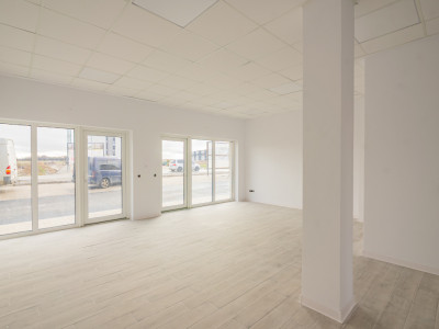 Spațiu finisat, 2 intrări, parcare – Doamna Stanca–Dedeman, disponibil acum