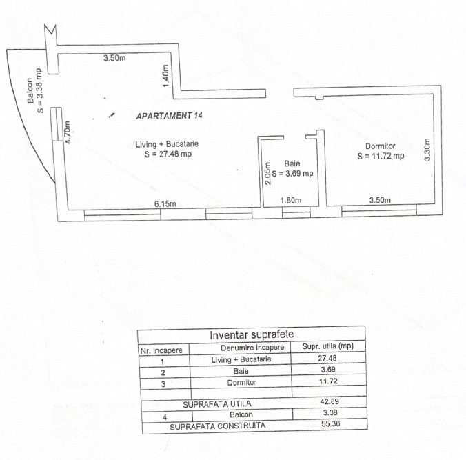 Apartament 2 camere, decomandat - spațios, mobilat și utilat - Zona Trei Stejari