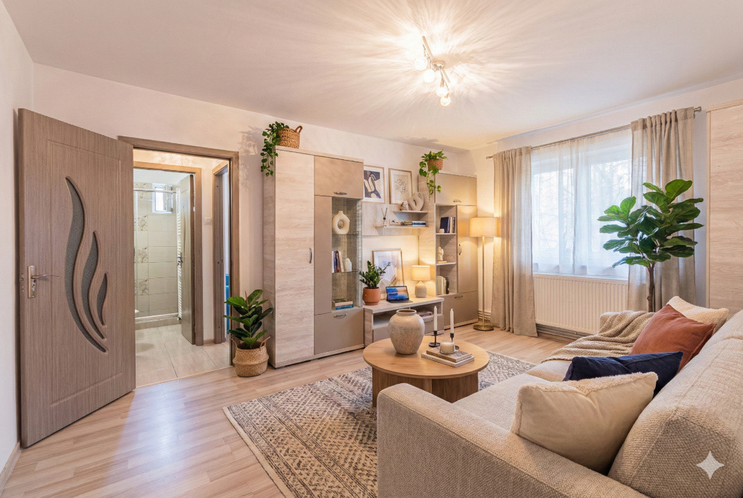 Apartament 2 camere-renovat+mobilat, Astra, Str Zorilor - Comision 0