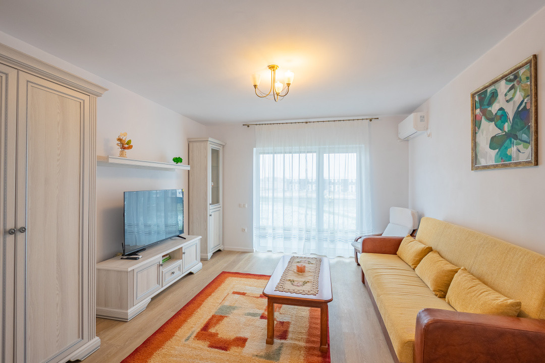 Apartament 2camere mobilat, balcon 10 mp, vedere Cindrel, parcare, Doamna Stanca