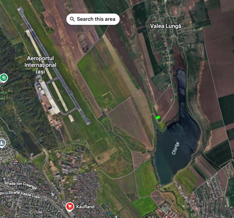 Teren intravilan – Valea Lungă, 3.600 mp • Vedere panoramică spre Lacul Chirița