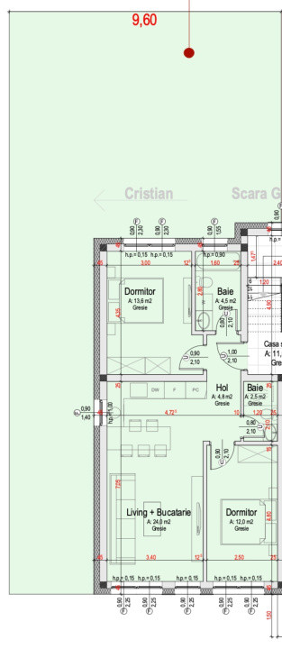 Apartament 3 camere, două băi, curte 110 mp-Natura la tine acasă! Cristian-SiBiU