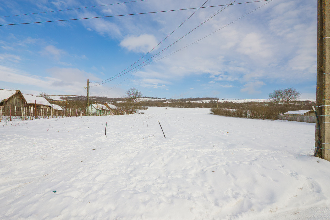 Teren intravilan, loc de casa 1152mp, utiltati, acces 2 drumuri, jud. Sibiu