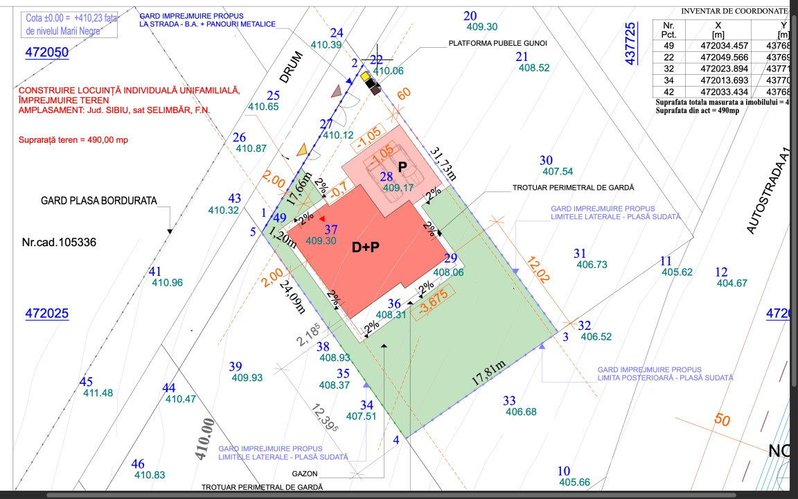 Casă Individuală modernă 4 cam–Teren 815 mp.SU 201 mp. Șelimbăr-Sibiu