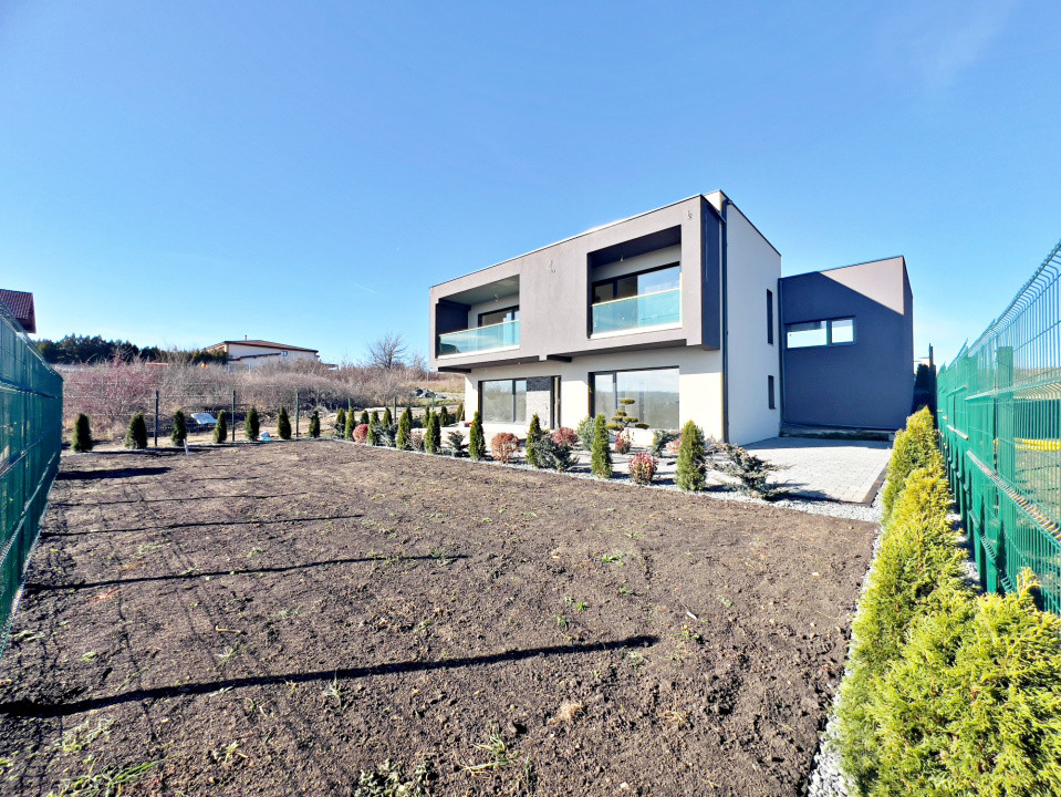 Casă Individuală modernă 4 cam–Teren 815 mp.SU 201 mp. Șelimbăr-Sibiu