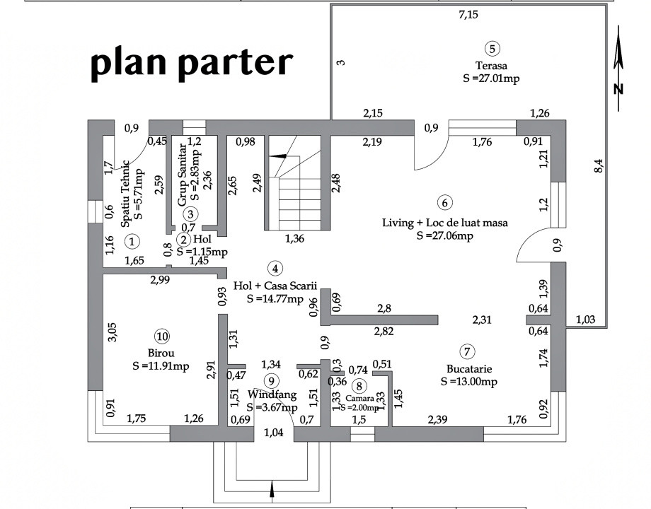 Casă de Vânzare în Cristian, Sibiu - 5 Camere, 2 Terase, Teren 486