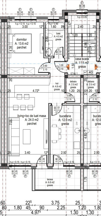 Apartament 3 camere, două băi, curte 50 mp.-Natura la tine acasă! Cristian-SiBiU
