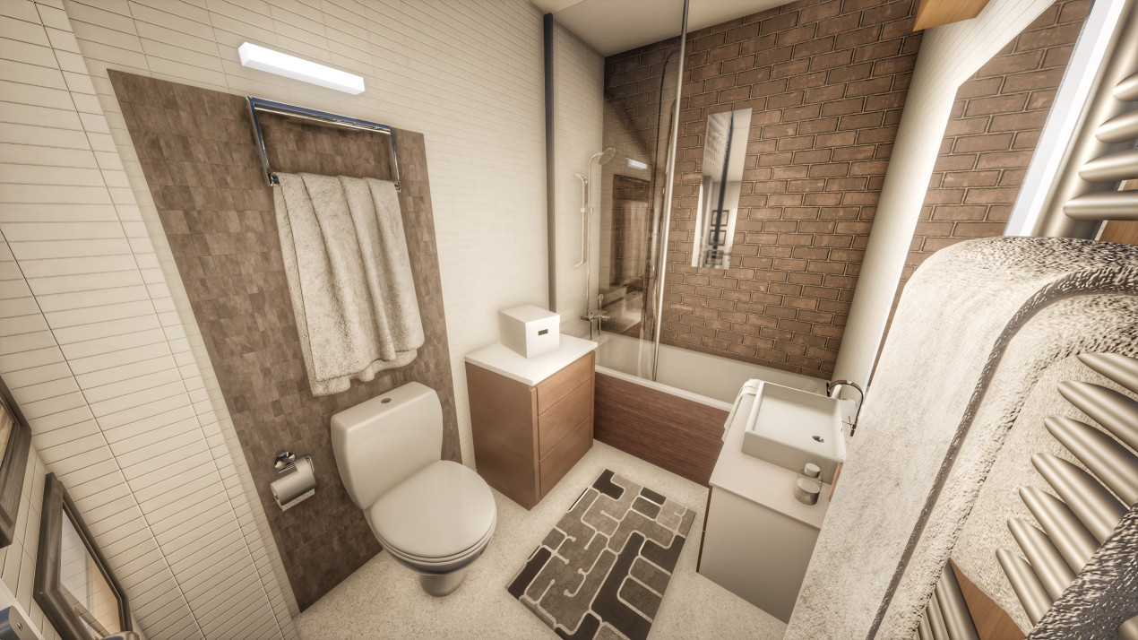 Apartament 3 camere - 2 bai - Logie 13.4 mp -Etaj 3