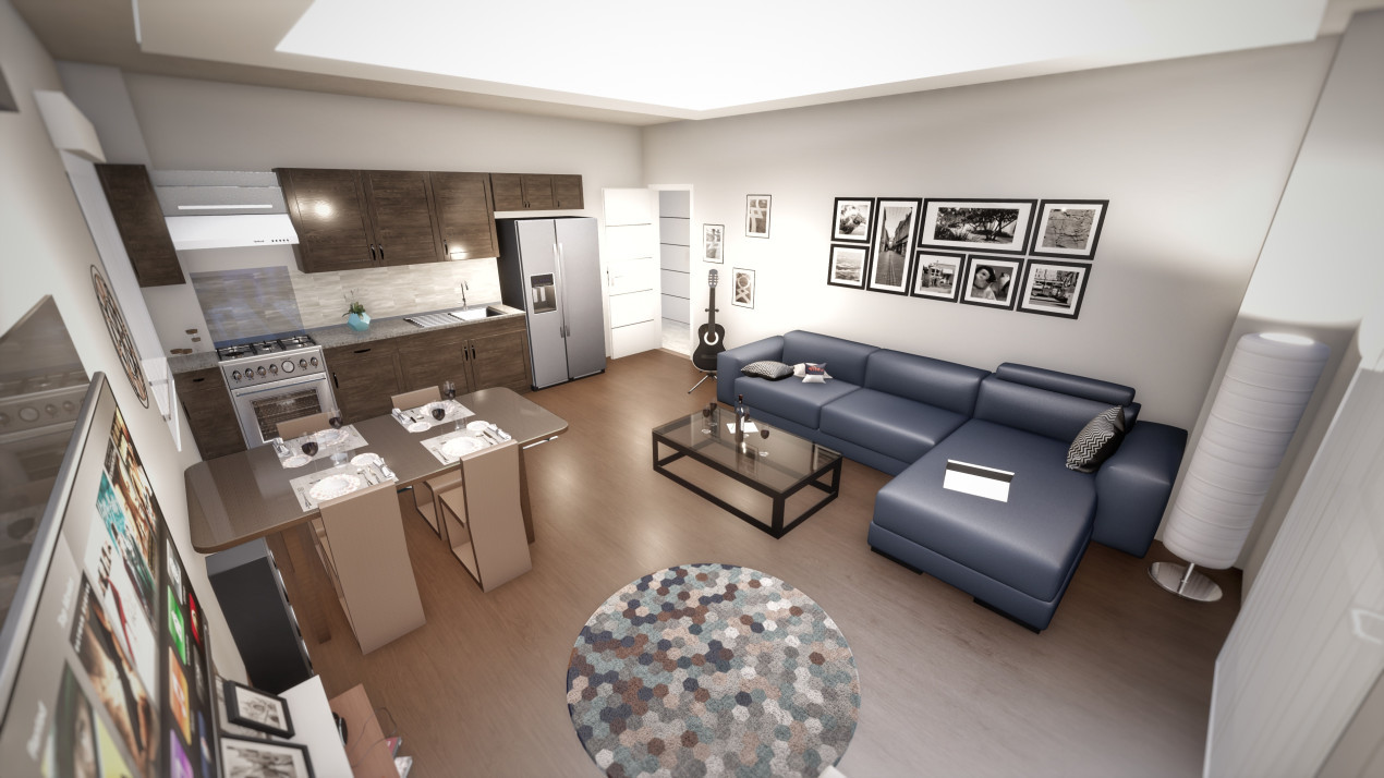 Apartament 3 camere - 2 balcoane 9,2 mp - Etaj Parter