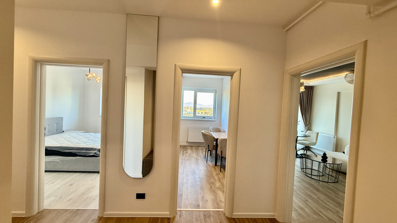 Apartament 3 camere | Prima închiriere | 2 băi | 2 balcoane | Parcare inclusă