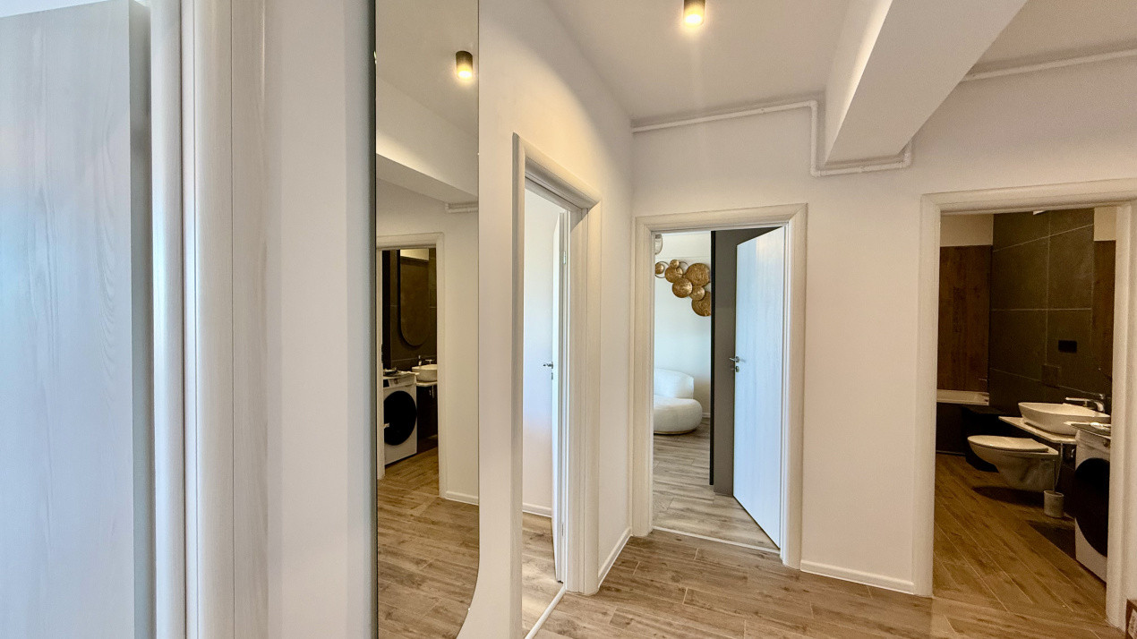 Apartament 3 camere | Prima închiriere | 2 băi | 2 balcoane | Parcare inclusă