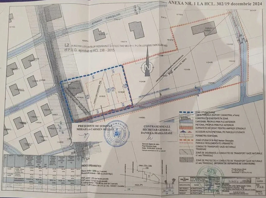 Teren intravilan de 1409 mp cu PUZ - Cisnadioara