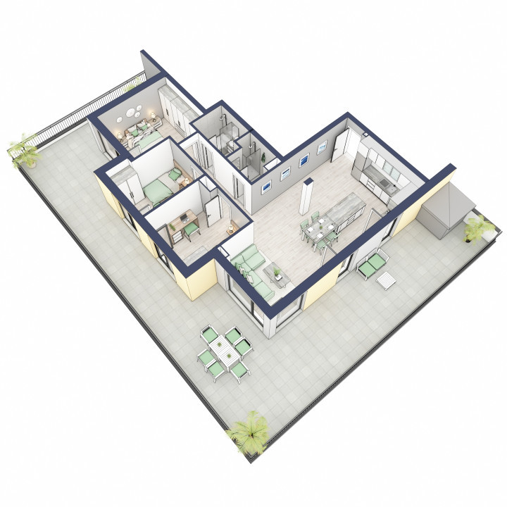 Penthouse 4 camere - priveliste fabuloasa - Ansamblu Premium - Sibiu