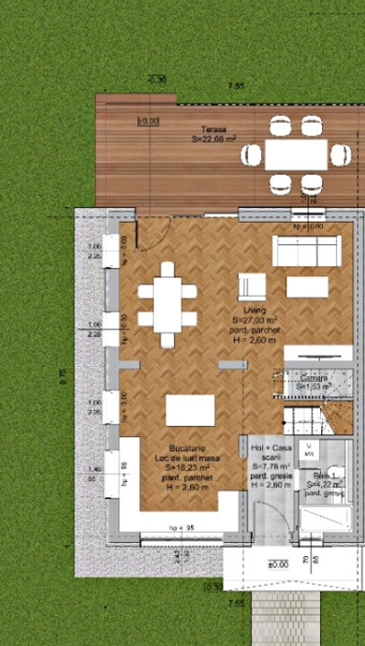 Casă 4 cam.+ teren de vânzare în Cartierul Turnișor, Zonă Exclusivistă