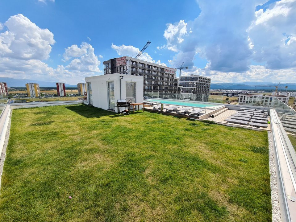 Apartament de lux de inchiriat 3 camere cu piscina exterioara in Sibiu