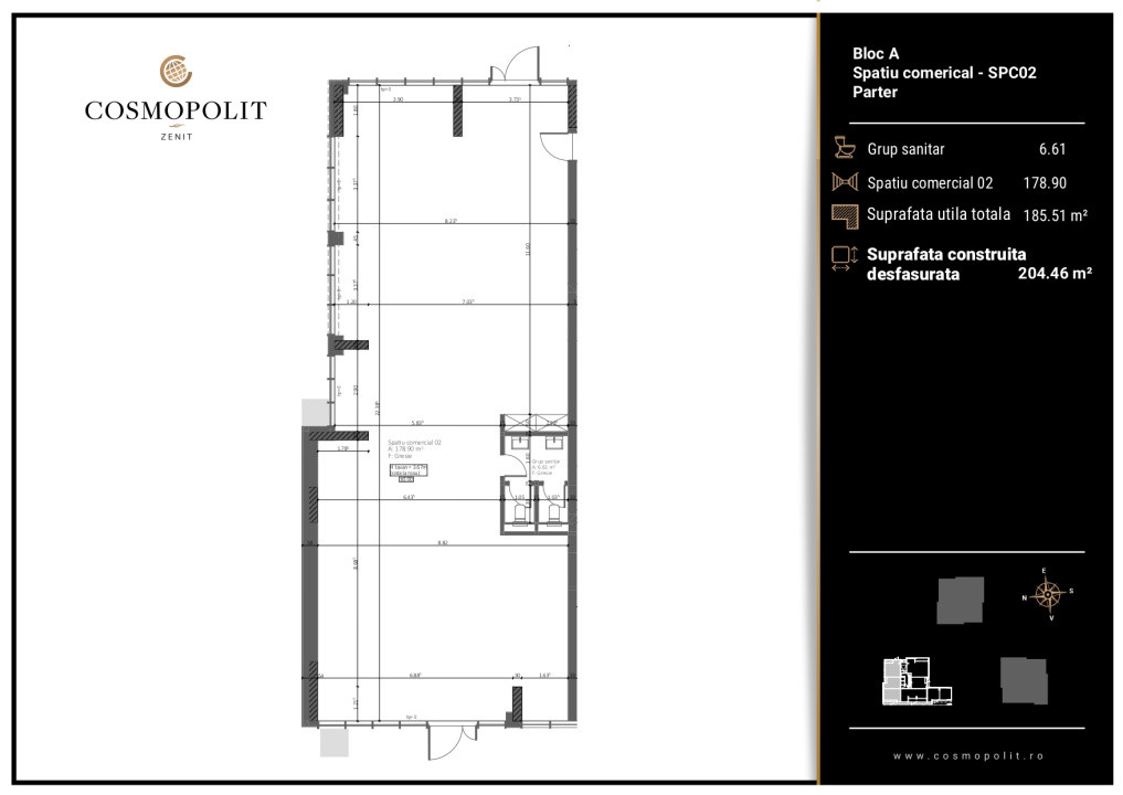 Spatiu comercial Judetean-Carpatilor