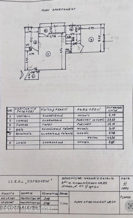 Vanzare, apartament 2 camere, Kogalniceanu