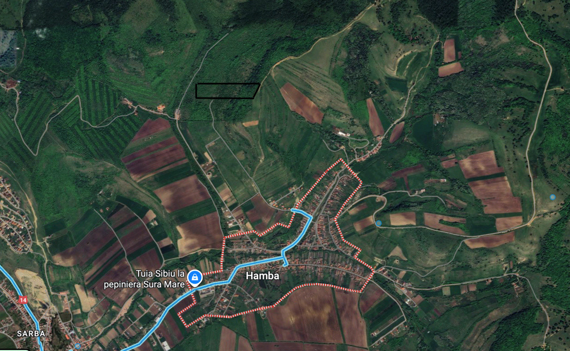 Teren Extravilan de vânzare, Hamba (Sibiu), 38.400 mp (3,84 ha), Pret competitiv