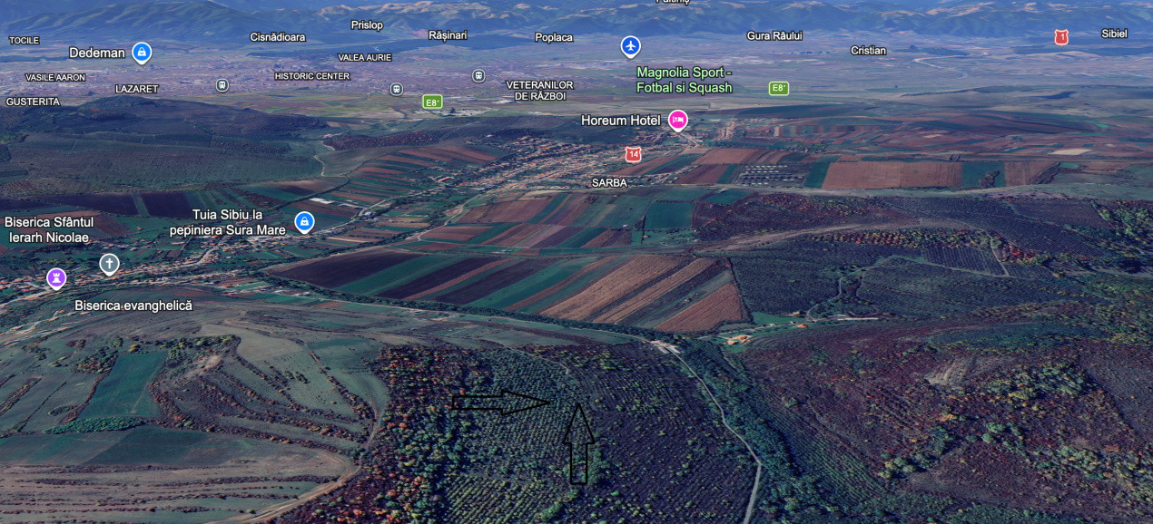 Teren Extravilan de vânzare, Hamba (Sibiu), 38.400 mp (3,84 ha), Pret competitiv