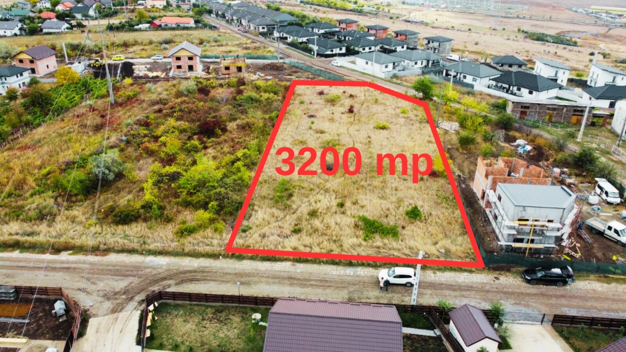 Teren de 3200 m² în Valea Lupului, pentru case/duplexuri/înșiruite