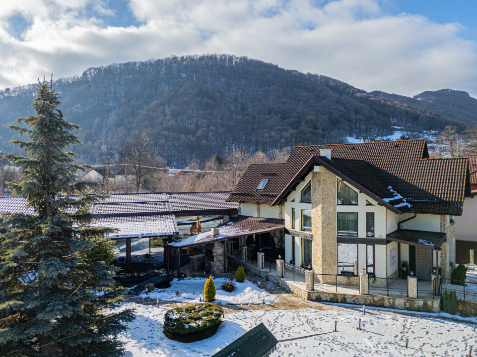 Vilă de lux în Bran | SPA complet, sală cinema, râu privat, lângă Castel