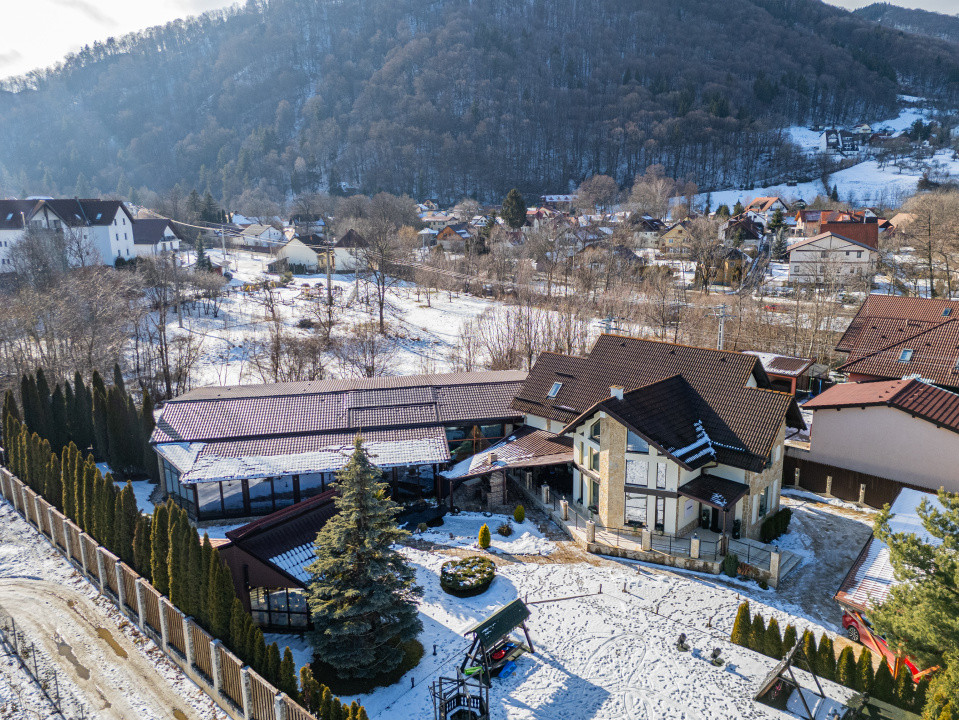 Vilă de lux în Bran | SPA complet, sală cinema, râu privat, lângă Castel