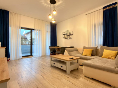 Apartament la parter cu curte privată, terase și două locuri de parcare