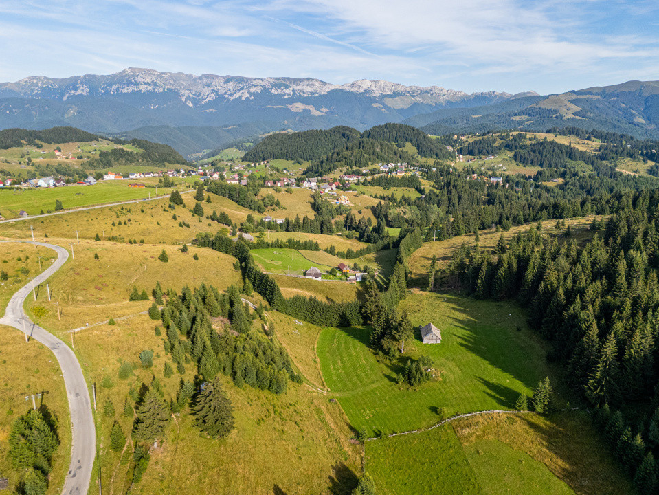 Teren de vânzare în Fundata, Brașov – panoramă spectaculoasă COMISION 0%
