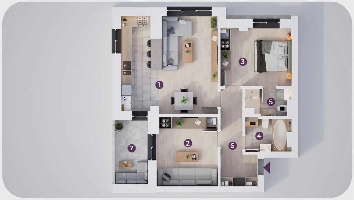 Apartament 3  camere