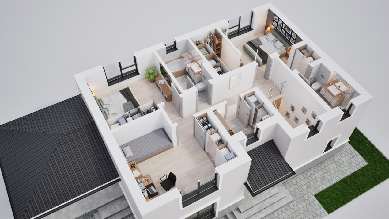 Casa individuala 5 camere in cartier nou Șură Mica