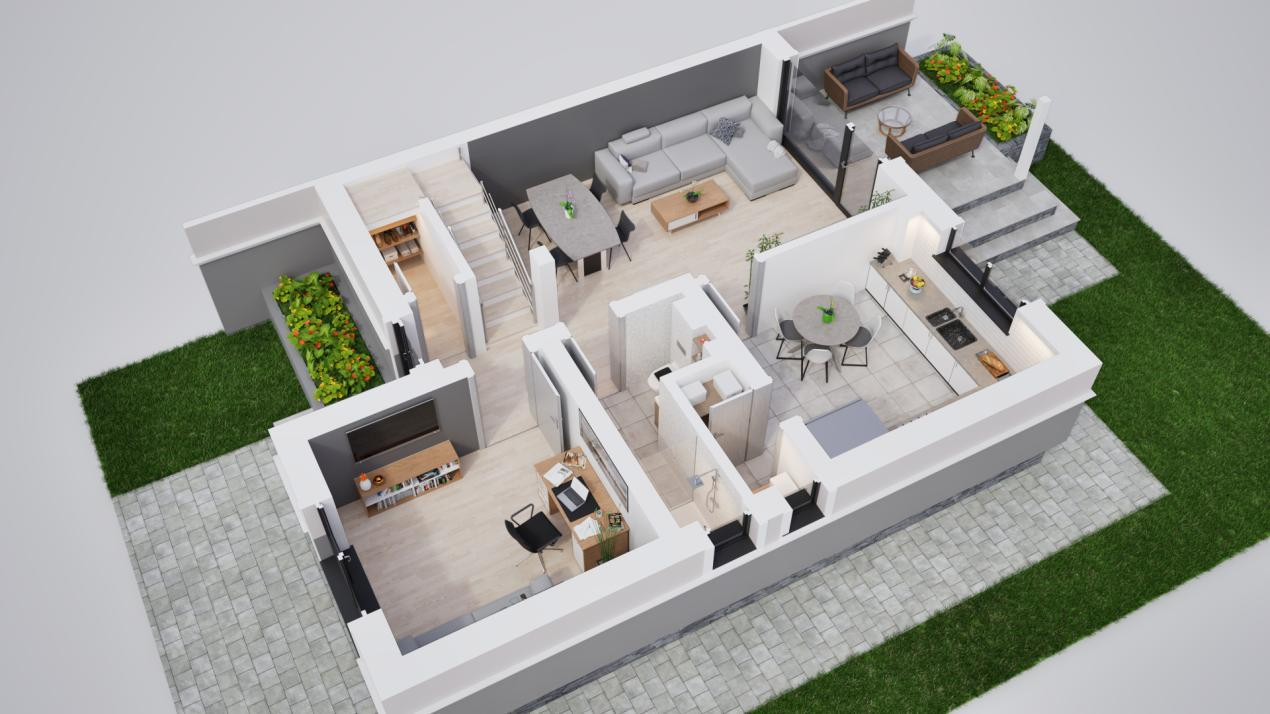 Casa duplex 5 camere in cartier nou Șură Mica